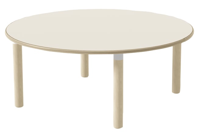 Tavoli rundt bord Ø128 cm, m/ben i tre, 53 cm