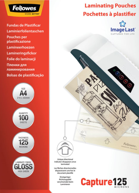 Lamineringslomme A4 125my, 100stk