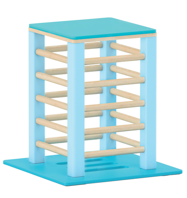 Liten plattform til sansemotorisk benk, blå