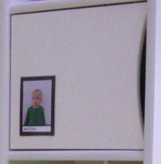 Dør i bjerkefiner til Mini garderobe