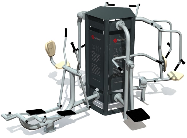 Utendørs fitness apparat 5D sett B