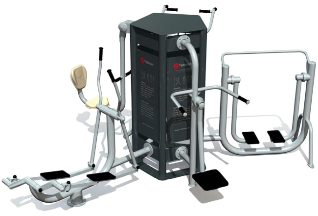 Utendørs fitness apparat 5D sett A