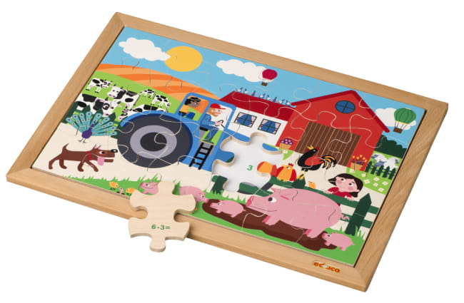 Educo puslespill bondegård, 24 brikker
