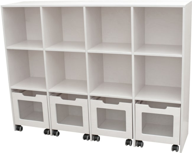 Milas Kubusreol med 8 rom og 4 kasser