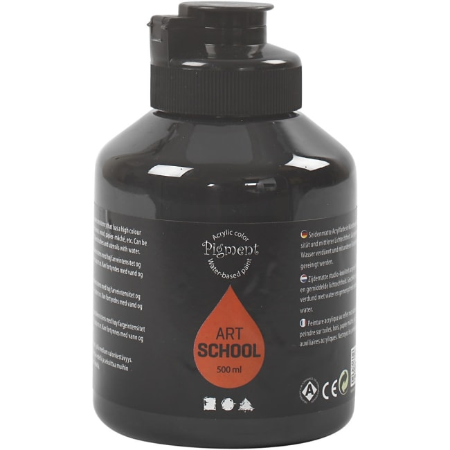 Pigment Art School, 500 ml, sort