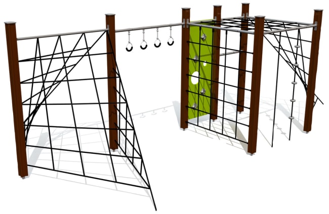 Klatrestativet Gibbon S, vedlikholdsfritt