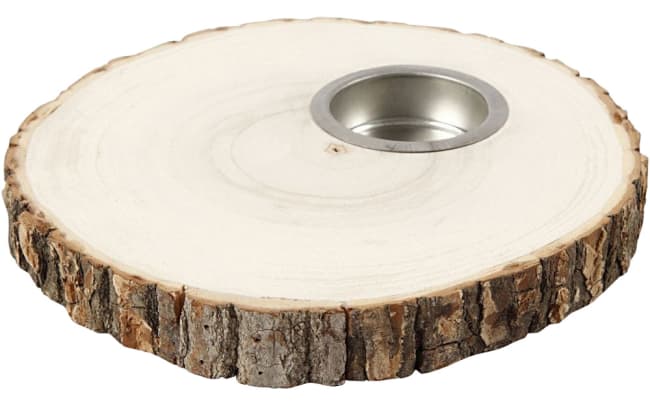 Te-lysestake, Treskive 14-16 cm1 Stk.