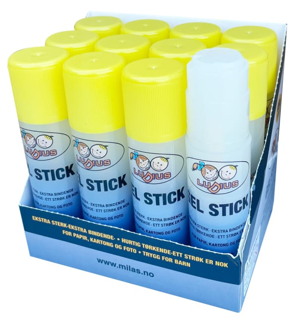 Ludius Gel stick, 40 gr. 12 stk.