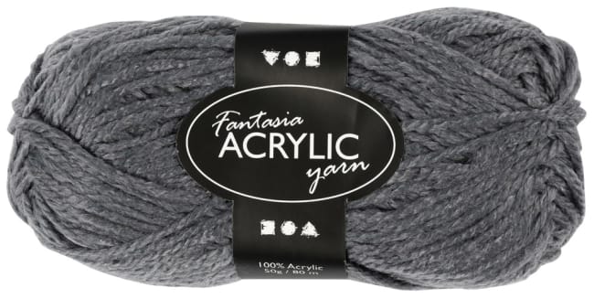 Fantasia akrylgarn grå