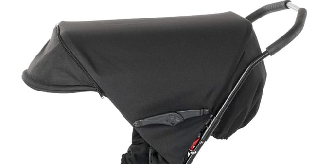 Kalesje til tvillingvogn, sort