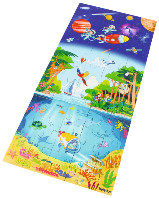 Beleduc Gulvpuslespill havbunn til verdensrommet, 45 brikker