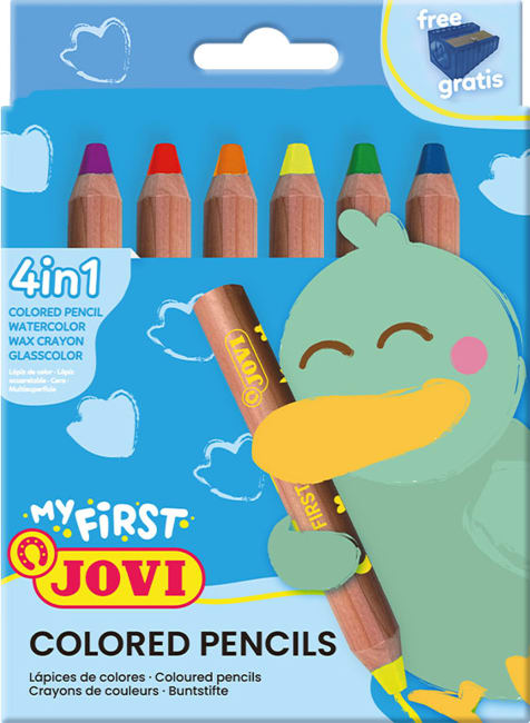 Tykke fargeblyanter for de minste, 6 stk