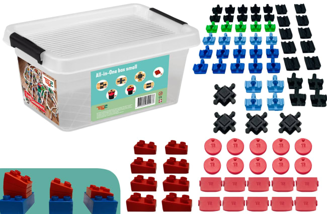 Togbanekoblinger, startsett med 80 deler