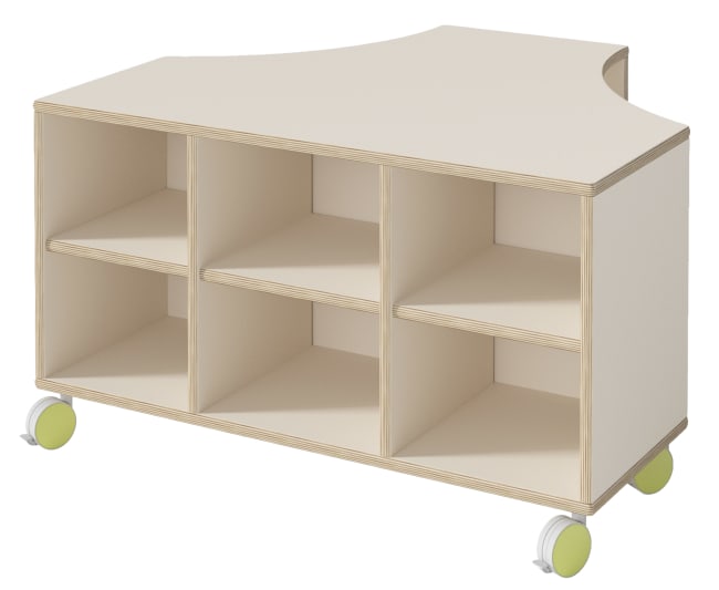 T-modul til butikkreol, i direktelaminat