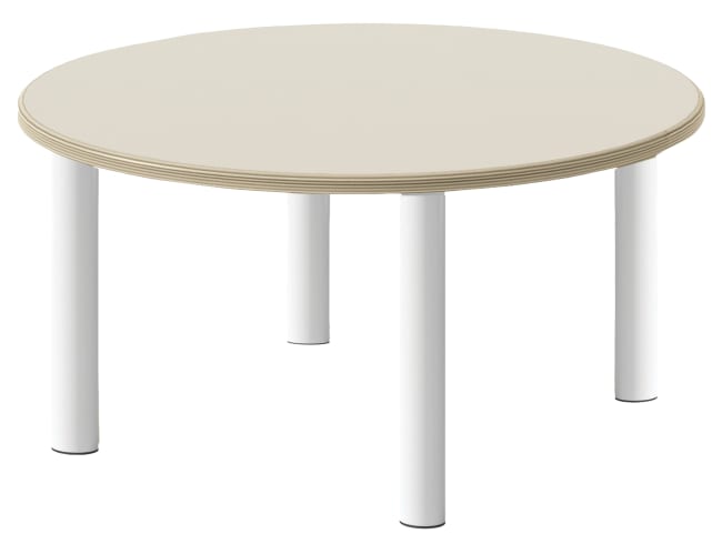 Tavoli rundt bord m/stålben Ø100 cm.