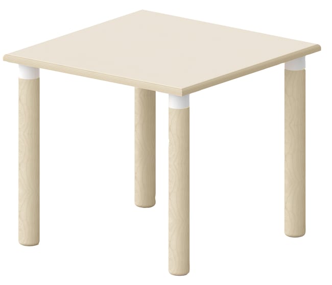 Tavoli kvadratisk bord m/ben i tre