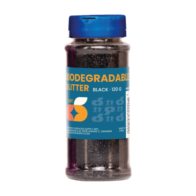 Bioglitter 120 gr. svart