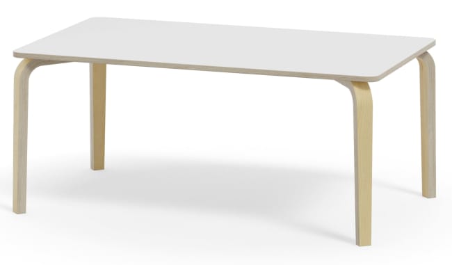 Bord Anna med akustikklaminat 140 x80 cm, Natur ben