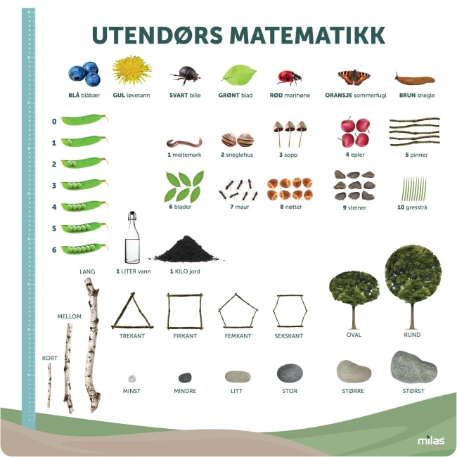 Læringstavle 100x100, Matematikk.