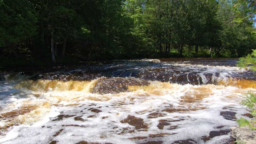 Rapid River Falls Park Michigan