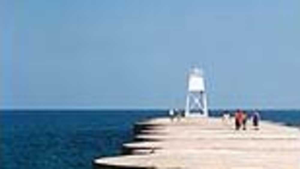 Grand Marais Harbor Range Lighthouse Michigan