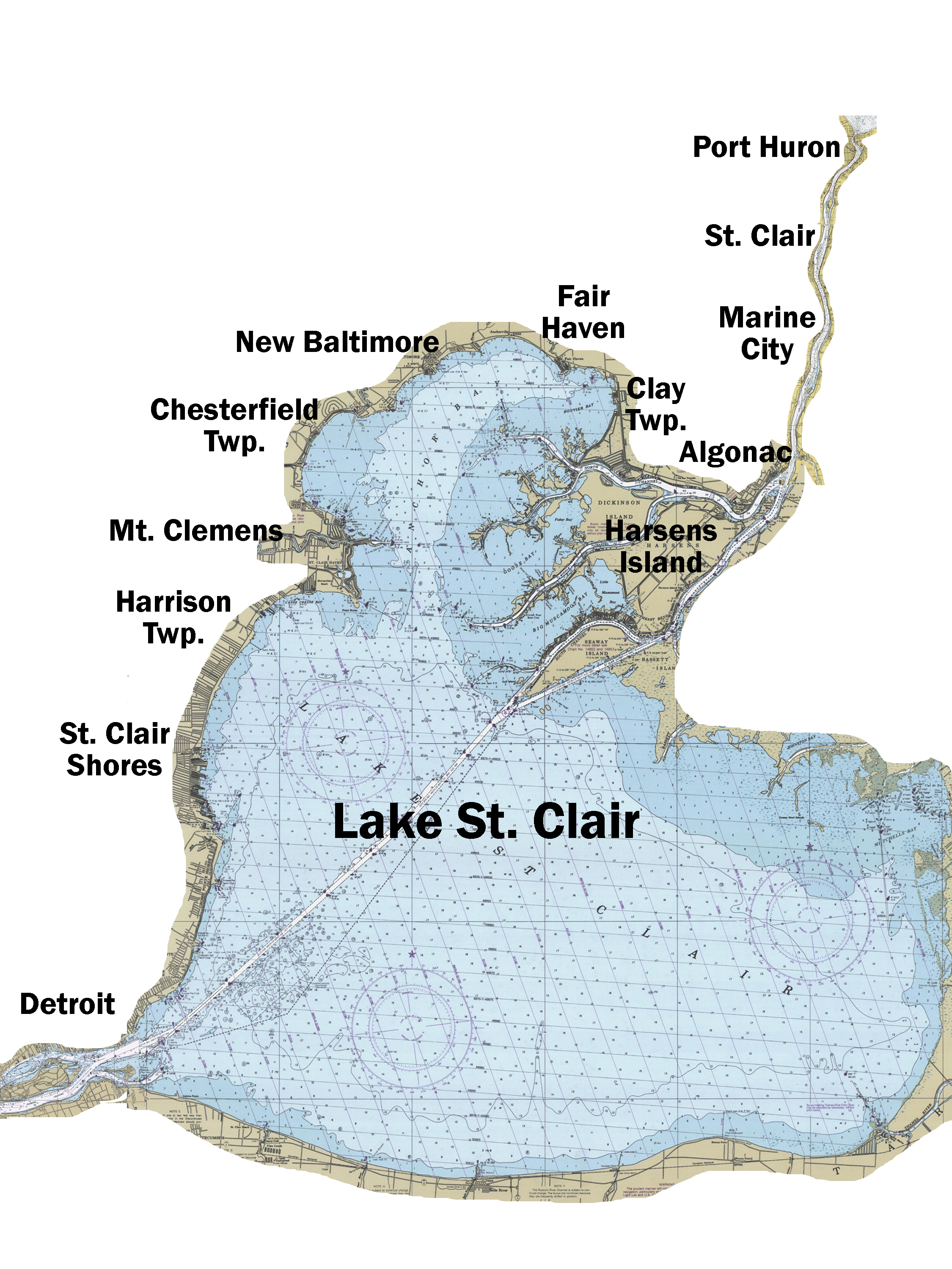 Lake St Clair Musky Maps Lake St. Clair Rentals - Lake St. Clair Guide Llc | Michigan