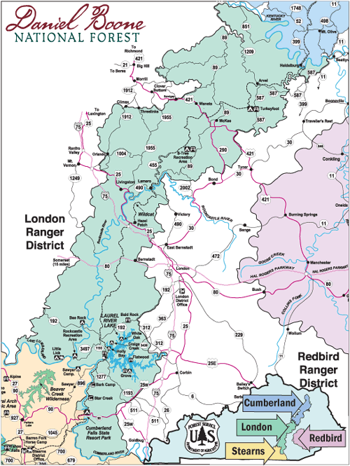 Daniel Boone National Forest Trail Map Daniel Boone National Forest Cumberland Ranger District | Kentucky Tourism  - State Of Kentucky - Visit Kentucky, Official Site