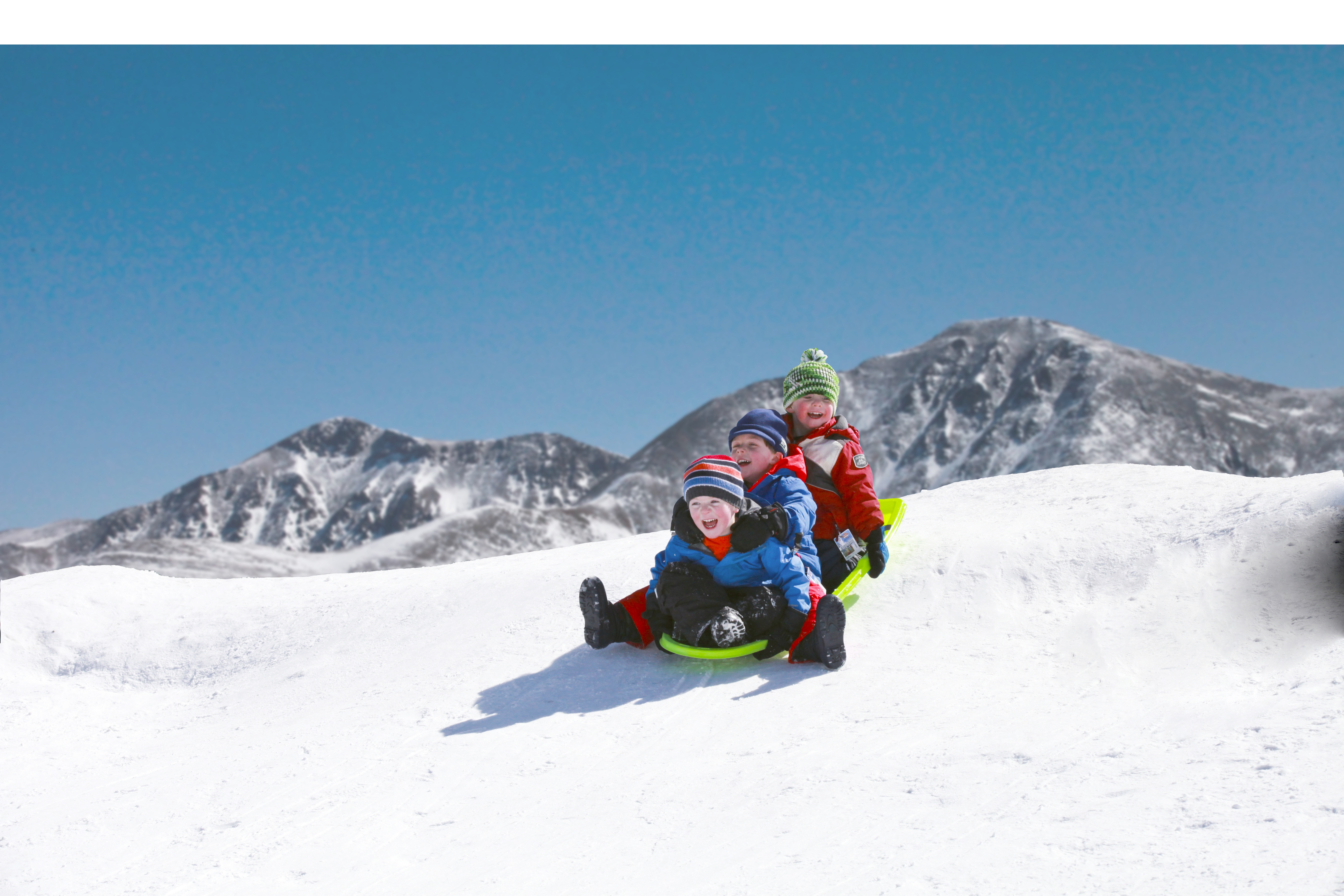 Sledding at Hideaway Park