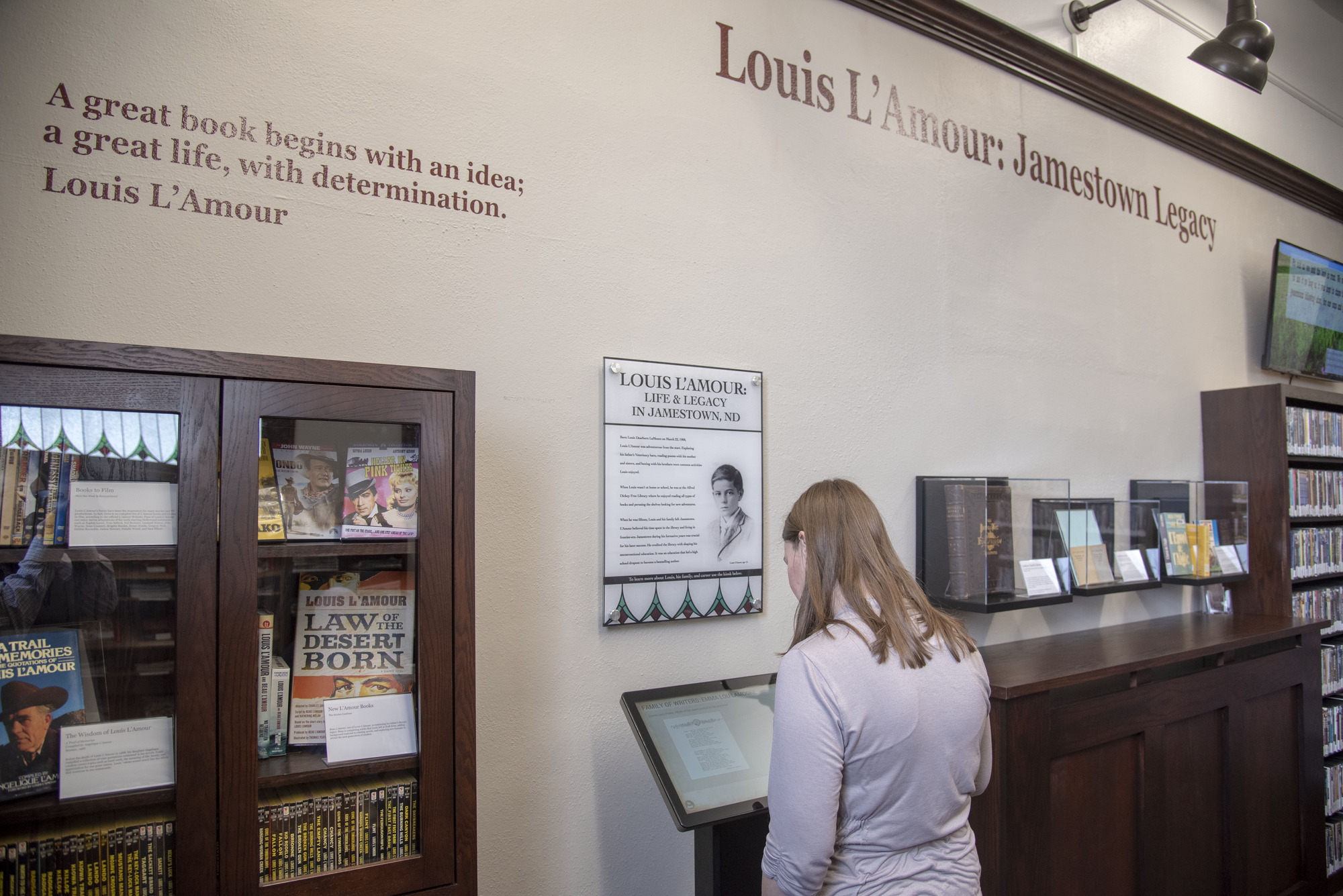 Louis L'Amour Exhibit  Official North Dakota Travel & Tourism Guide
