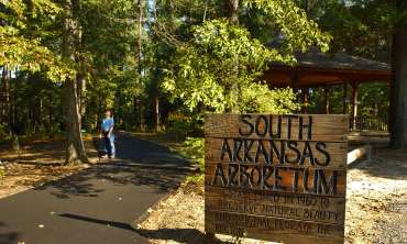  South Arkansas Arboretum covers 13 acres featuring plants indigenous to Arkansas's West Gulf Coastal Plain