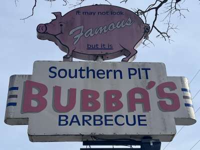Bubba's Barbecue sign