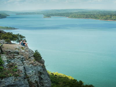 Hikers on top of Sugar Loaf Mountain