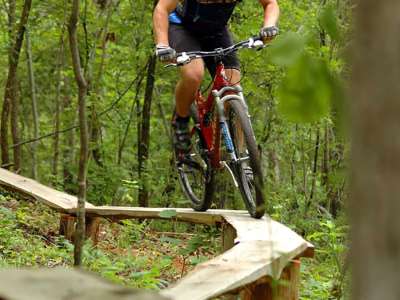 Mountain biking the Slaughter Pen Trail