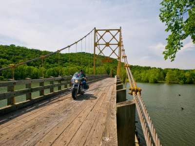 A motorcycle tour of the Eureka Springs Art & Heritage Tour