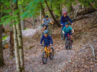 Mountain biking the Monument Trails at Hobbs State Park-Conservation Area
