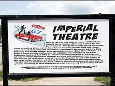 Arkansas Rock 'N' Roll Highway 67 Marker – Imperial Theater