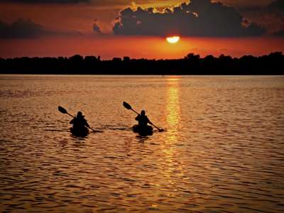 Kayaking on Lake Chicot