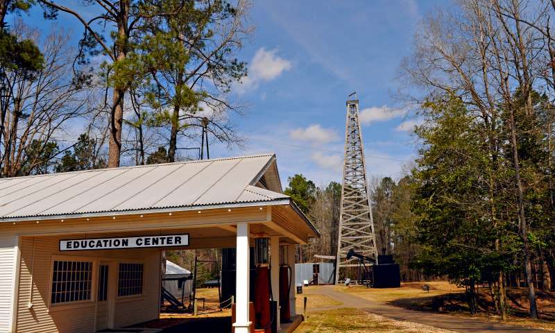 Oil Field Park is located by the museum