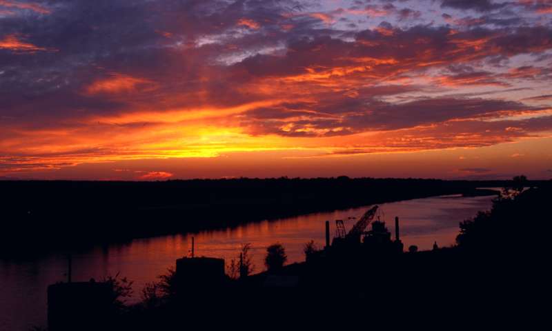 Magical sunsets at Delta Heritage Trail State Park 