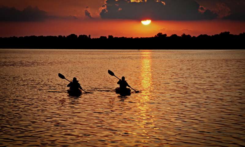 Kayaking on Lake Chicot