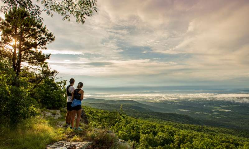 Scenic overlook at Mount Magazine