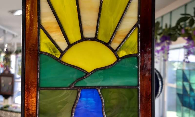 Summer Solstice Stained Glass Panel