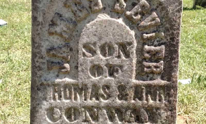 James Sevier Conway's grave at Conway Cemetery State Park