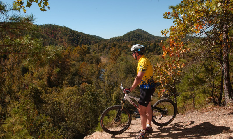 Mountain biking the Womble Trail in the Ouachita National Forest