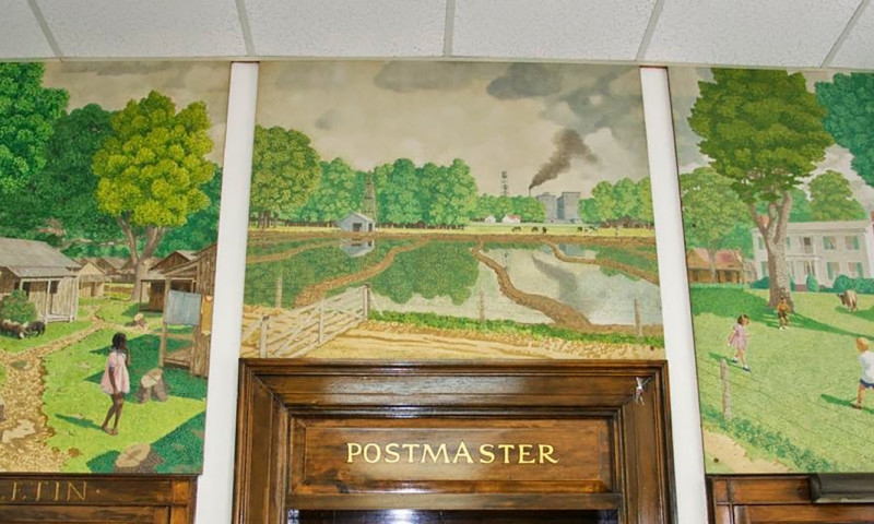 DeWitt WPA Post Office Mural