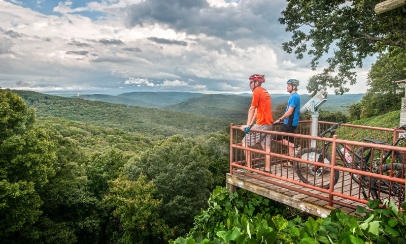 Lake Fort Smith overlook on the Winslow Death March Loop