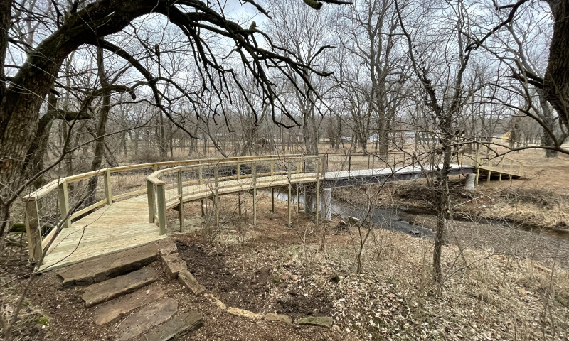 bridge over Jordan Creek at Cane Hill