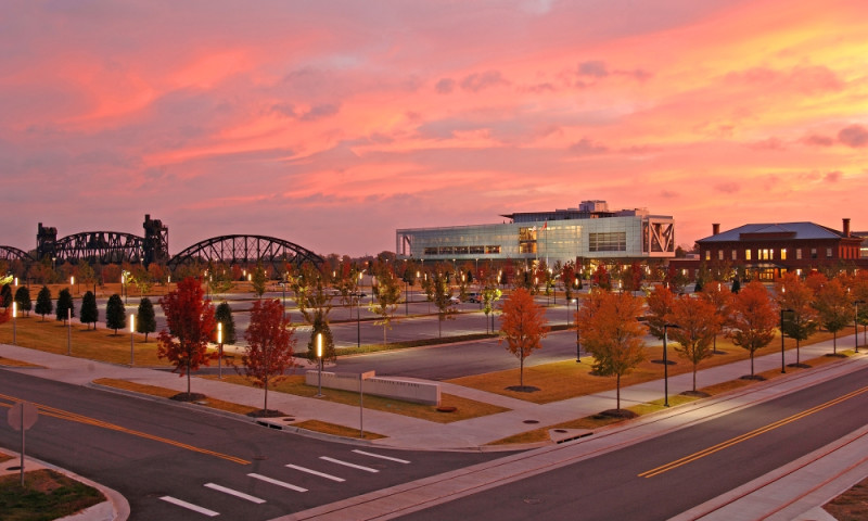 The Clinton Presidential Center and Park is located in the heart of downtown Little Rock's River Market district, easily accessible by Interstate-30