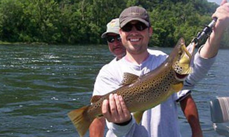 54. White River Arkansas trout fly fishing 2Cooleys pics