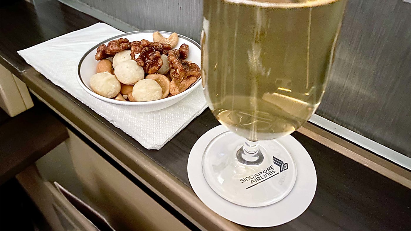 First Class' Nuts and KRUG Champagne